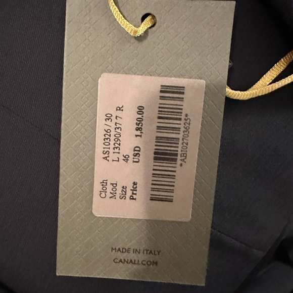 Priced to sell! Classy Canali Mens Contemporary Suit Navy Size 36. - Picture 3 of 4